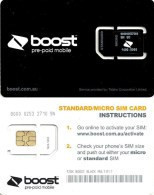 AUSTRALIA GSM MOBILE "BOOST"  COMPANY BLACK  BIG SQUARE CHIP READ DESCRIPTION !!! - Australie