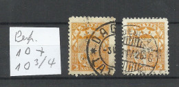 LETTLAND Latvia 1923 Michel 90 - 2 Different Perforation Types: 10 + 10 3/4 O - Lettonie