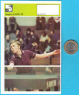 BEATRIX KISHAZI (Hungary) Table Tennis - Yugoslavia Card Svijet Sporta Special Issue * Tennis De Table Tischtennis - Tafeltennis