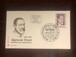 AUSTRIA FDC COVER 1981 YEAR FREUD PSYCHIATRY HEALTH MEDICINE STAMPS - Covers & Documents