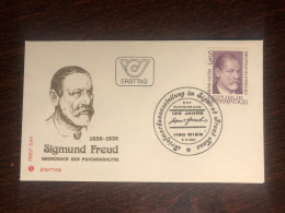 AUSTRIA FDC COVER 1981 YEAR FREUD PSYCHIATRY HEALTH MEDICINE STAMPS - Cartas & Documentos