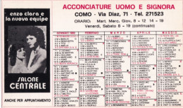 Calendarietto - Acconciature Uomo E Signora - Anno 1980 - Petit Format : 1971-80