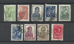 RUSSLAND RUSSIA 1937/56 = 9 Stamps From Set Michel 672 - 684 O - Used Stamps