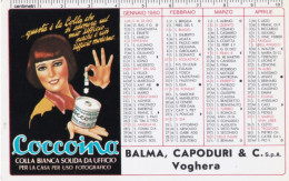 Calendarietto - Coccoina - Balma Capoduri E C. S.p.a Voghera - Anno 1980 - Formato Piccolo : 1971-80