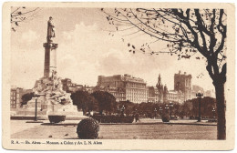 Postcard - Argentina, Buenos Aires, Colón & Alem Monument, N°703 - Argentine