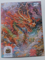 Indonesia Indonesie Chinese New Year 2024 Limited Edition Year Of The Dragon 2575 Imperforation & Perforation - Indonésie