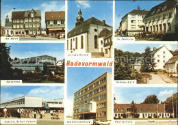 72034653 Radevormwald Markt Kirche Zentrum Seminar Schule Stadtverwaltung Hallen - Radevormwald