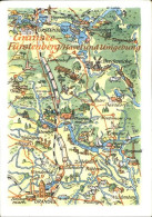 72033919 Gransee Fuerstenberg Havel Und Umgebung Landkarte Gransee - Gransee