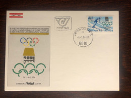 AUSTRIA FDC COVER 1984 YEAR SPORT FOR DISABLED PARALYMPIC HEALTH MEDICINE STAMPS - Cartas & Documentos