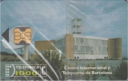 Spain - CP-007, Telefónica, Telepuerto (telecomunications), 1.000PTA, 50.000ex, 6/92, Mint NSB - Commémoratives Publicitaires