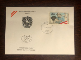 AUSTRIA FDC COVER 1997 YEAR NURSES HOSPITAL HEALTH MEDICINE STAMPS - Brieven En Documenten