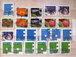 Poland 2009 - 2013 Fruits Flowers Christmas - Used Stamps