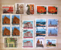 Poland 2005 - 2009 Churches Buildings Statues Astronomy Flowers Sheep - Used Stamps