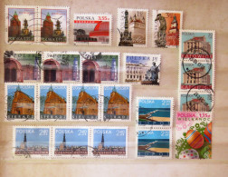 Poland 2002 - 2008 Churches Buildings Statues Astronomy - Used Stamps