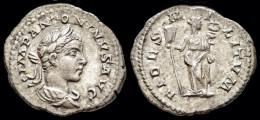 Elagabalus AR Denarius Fides Standing Left - The Severans (193 AD To 235 AD)
