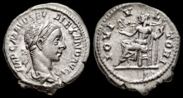 Severus Alexander AR Denarius Jupiter Seated Left On Throne - Die Severische Dynastie (193 / 235)