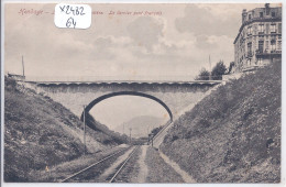 HENDAYE- LE DERNIER PONT FRANCAIS DU CHEMIN DE FER AVANT L ARRIVEE A LA FRONTIERE FRANCAISE- - Hendaye