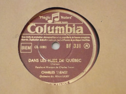 VINYLE  DISQUE 78 TOURS CHANSON  CHARLES TRENET 1950 - 78 T - Disques Pour Gramophone