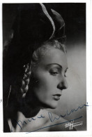 Photo HARCOURT - Annie DUCAUX- Autographe - Signature - Années 1930 / 1950 - - Attori E Comici 