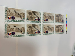 Philippines Stamp Specimen 2009 Block Flags Emblem - Filippine