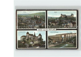 42214693 Mylau Kaiserschloss Goeltzschtalbruecke Eisenbahn Vogtlaendische Schwei - Mylau