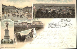 41786401 Zweibruecken Panorama Herzogstrasse Fuerst Bismarck Denkmal Infanterie  - Zweibruecken