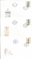 FDC 229-231 Czech Republic Bee Hives 1999 Lion - Honeybees