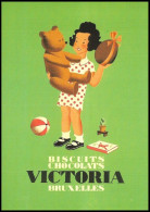 CP/PK** - Atel Hergé Publicité - 1933 - Les Biscuits & Chocolats Victoria Affichette Publicitaire - Philabédés (fumetti)