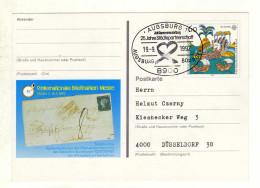 Carte ALLEMAGNE DEUTSCHE BUNDESPOST Oblitération 8900 AUSBURG 1 19/09/1992 - Postkaarten - Gebruikt