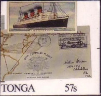 TONGA Cromalin Proof 1989 - Shows  Zeppelin Cover - 4 Exist - Tonga (1970-...)