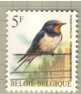 Belgium 1992, Bird, Birds, Barn Swallow, 1v, MNH** - Hirondelles