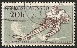 Czechoslovakia 1959 - Mi 1116 - YT 1001 ( Ice-Hockey ) - Hockey (sur Glace)