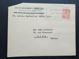 Iris 652 Sur Lettre, Paris XI Rue Mercoeur Le 24/12/1944 - 1939-44 Iris