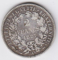 2 Francs  Cérès 1887A - 2 Francs