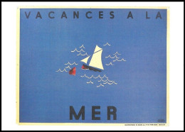 CP/PK** - Atel Hergé Publicité - 1933 - Vacances à La Mer Affiche Pour Les Magasins "Au Bon Marché" - Philastrips