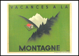 CP/PK** - Atel Hergé Publicité - 1933 - Vacances à La Montagne Affiche Pour Les Magasins "Au Bon Marché" - Philastrips