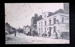 Cp, 14, Orbec, Grande Rue, Hôtel De Lisieux, Attelages, Garage Pour Automobiles, Voyagée 1905 - Orbec