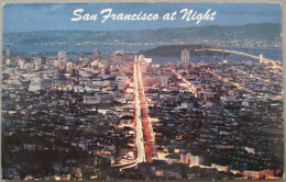 USA CALIFORNIA SAN FRANCISCO AT NIGHT KARTE CARD POSTCARD CARTE POSTALE POSTKARTE CARTOLINA ANSICHTSKARTE - Long Beach