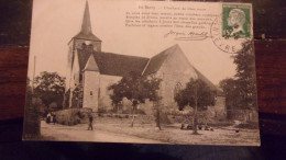 SANTRANGES - Eglise - En Berry - Clochers De Chez Nous, Poème De Jacques Martel - Other & Unclassified