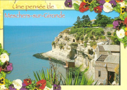 CPM - CHARENTE MARITIME - MESCHERS SUR GIRONDE - LES FALAISES DE CALCAIRE TRUFFEES DE GROTTES TROGLODYTIQUES - Dampierre-sur-Boutonne