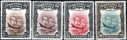 NYASSA, NAVE SAN GABRIEL, 1921, FRANCOBOLLI NUOVI (MLH*) Scott:PT-NY 115,117,118,119 - Nyassa