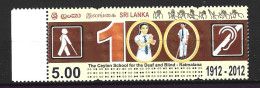 SRI LANKA. N°1850 De 2012. Ecole Pour Sourds Et Aveugles. - Behinderungen