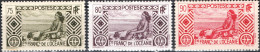 OCEANIA-POLINESIA FRANCESE, MOTIVI LOCALI, 1934-1938, FRANCOBOLLI NUOVI (MLH*) Scott:FR-OC 100-102 - Neufs