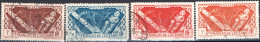 OCEANIA-POLINESIA FRANCESE, MOTIVI LOCALI, 1934-1939, FRANCOBOLLI USATI Scott:FR-OC 103,107,110,113 - Neufs