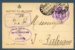 °°° Militari N. 5608 - Distretto Militare Di Ancona °°° - Documenti