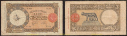 64 ITALIA 1939 50 LIRE BANCA D'ITALIA 1939 - Biglietto Consorziale