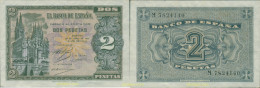 210 ESPAÑA 1938 2 PESETAS ESTADO ESPAÑOL 30 DE ABRIL DE 1938 - Otros & Sin Clasificación