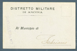 °°° Militari N. 5609 - Distretto Militare Di Ancona °°° - Documenti