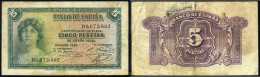 728 ESPAÑA 1935 5 PESETAS 1935 - Altri & Non Classificati