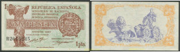 703 ESPAÑA 1937 1 PESETA 1937 REPUBLICA - Other & Unclassified